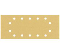 Bosch 10x Feuilles abrasives EXPERT C470 à 14 trous | pour Peinture sur bois, Bois dur, Ø 115x280 mm Grain 100, Professional Accessoire Ponceuse vibrante