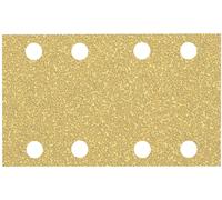 Bosch Feuilles abrasives C470 80 x 133 mm – Grain 40 – 8 trous – 10 pièces – Pour bois et peinture