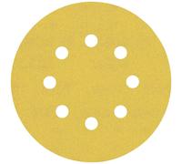 Bosch 50x Feuilles abrasives EXPERT C470 à 8 trous (pour Peinture sur bois, Bois dur, Ø 125 mm, Grain 240, Professional Accessoire Ponceuse excentrique, Ponceuse excentrique)