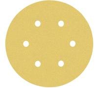 BOSCH Feuille abrasive EXPERT C470 a 6 trous, 150 mm, G 120, 50 pieces 2608900921