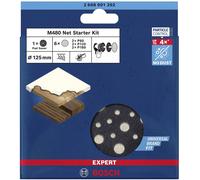 Bosch Accessories EXPERT M480 2608901202 Set de grilles abrasives perforé Grain 80, 80, 120, 120, 180, 180 (Ø x L) 125 mm x 125 mm 7 pc(s)