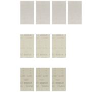Bosch 10x Coffrets d'abrasifs réticulés EXPERT M480 (pour Peinture sur bois, Bois dur, Ø 80x133 mm, Grain 4x80, 3x120, 3x180, Professional Accessoire Ponceuse excentrique)