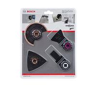 Bosch Accessories Jeu de 4 pces pour carrelage (mortier et colle à carrelage, Starlock, accessoires pour outils multifonctions) Gris