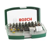 Boîtier d'embouts de vissage courts avec code couleur 31 pièces et 1 porte-embout - BOSCH