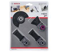 Bosch Accessories Kit de menuiserie 4 pièces pour les outils multifonctions (Starlock, accessoires pour outil multifonction) Noir
