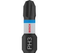 Bosch Accessories Lot de 2 embouts de vissage Impact Control PH3 (25 mm, tige hexagonale, Pick and Click, accessoires pour visseuse à percussion)