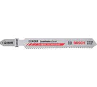 Bosch Accessories Professional 3x Lames de scie sauteuse Expert ‘Laminate Clean’ T 128 BHM (pour Vinyle stratifié solide, PVC, HPL, Longueur 92 mm, Accessoire Scie sauteuse)