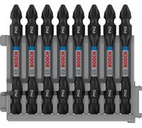 Bosch Accessories Professional 8 pièces Pack d'Embouts de Vissage Double Tête Phillips (Impact Control, 8 x PH2-PH2 Bits, Longueur 65mm, Accessoires de visseuse à percussion) 2608522337 Framboise