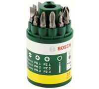 Bosch Accessories Promoline 2607019454 Jeu dembouts 10 pièces vis à fente, cruciforme Phillips, vis Pozidriv avec porte-embout