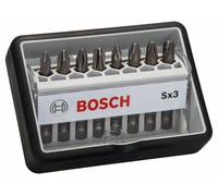 Bosch Accessories Robust Line 2607002558 Jeu d'embouts 8 pièces cruciforme Phillips, vis Pozidriv