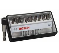 Bosch Accessories Robust Line 2607002568 Jeu d'embouts 19 pièces vis à fente, cruciforme Phillips, vis Pozidriv, 6 pan