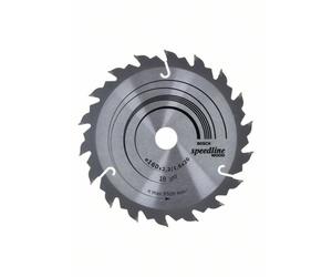 Bosch Accessories Standard for Wood Speed 2608640787 Lame de scie circulaire au carbure 160 x 20 x 2.4 mm Nombre de dents: 18