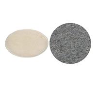 Bosch Accessories Tampon de polissage en laine d'agneau (Ø 125 mm, système auto-agrippant, accessoire ponceuses excentriques) & 2609256054 Feutre à polir pour Ponceuse excentrique Diamètre 125 mm