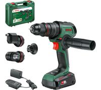 Bosch AdvancedImpact 18V-80 QuickSnap (18V ; moteur sans balais ; 82 Nm ; avec accessoires d'angle, excentriques et magnétiques ; batterie et chargeur) – Exclusivité Amazon – Couple : 82 Nm | Perçage