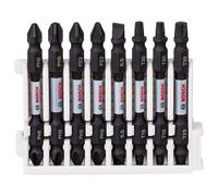 Bosch Accessories Assortiment de 8 embouts de vissage à double tête Impact Control de Bosch Professional (Pick and Click, accessoires pour visseuse à percussion)