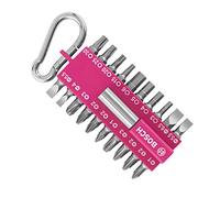 Bosch Assortiment d'embouts de vissage 21 pièces Fuschia Rose (avec porte-embouts universel, mousqueton, embouts pour perceuses et tournevis)