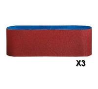 Bosch Bandes Abrasives, Jeu De 3 Pièces (75 X 610 Mm, 60, 80, 100) 4 Unités G
