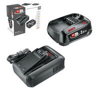 Bosch batterie et chargeur rapide Starter Set 18V (1 batterie Lithium-Ion 2,5 Ah ; 1 chargeur rapide ; alliance POWER FOR ALL 18V)