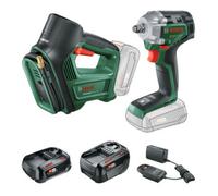 Bosch hocs sans fil 18V, ImpactDrive 18V-350 et compresseur à pompe, 1x batterie 2.0 Ah Li-Ion, 1x batterie 4.0 Ah Li-Ion, chargeur 0615A5009C