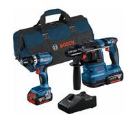 Combi-kit 2 outils 18V (GSB 18V-45 + GBH 18V-22) (2x4.0Ah) - BOSCH 0615A50039