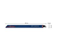 Bosch Bosch Lame de scie sabre EXPERT S 1241 HM VE 3 pcs Béton cellulaire Quantité:1