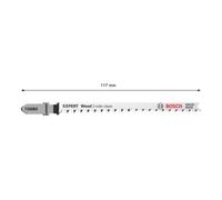 Bosch Bosch Lame de scie sauteuse EXPERT T 308 BO VE 5 pcs Bois coupe propre 2 côtés Quantité:1