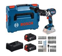 BOSCH GSR 18V-110 C PROFESSIONAL Kit d’outils, 2×5,0 Ah +GAL + coffret d’embouts 0615A500E