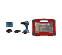 Bosch Bosch Perceuse-visseuse sans fil GSR 18V-55, 2x 4,0Ah ProCORE18V, chargeur - Set 2 pièces avec forets TiN, scie & jeu de embouts, 100 pcs Quantité:1