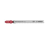 Bosch Lame de scie sauteuse PRO Plastics PP clean T102D 100 mm pour plastiques, 2 pièces