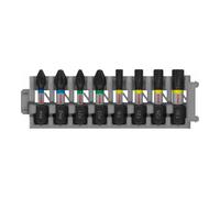 Bosch Bosch PRO Set de embouts d’impact, PH1/PH2/PZ1/PZ2/T15/T20/T25/T30, 25 mm, 8 pcs Quantité:1