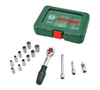 Bosch Jeu de cliquets 1600A03EG1 1/4" 15 pièces 93 Nm 7 dents 5° ISO 3315