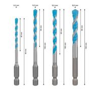 Bosch Jeu de forets polyvalents 2608902368 – 4/5/6/8 mm