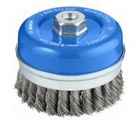 Bosch Brosse boisseau 100 mm à fils d'acier torsadés 100 mm, 0,5 mm, M14 Quantité:1