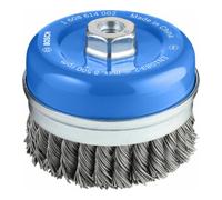Bosch Brosse boisseau 100 mm à fils d'acier torsadés 100 mm, 0,8 mm, M14 Quantité:1