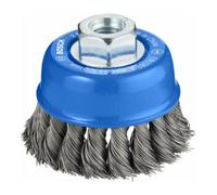 Bosch Brosse boisseau 65 mm à fils d'acier torsadés 65 mm, 0,35 mm, M14 Quantité:1