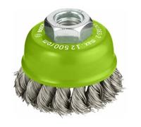 Bosch Brosse boisseau 65 mm à fils d'inox torsadés 65 mm, 0,35 mm, M14 Quantité:1