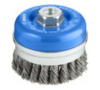 Bosch Brosse boisseau 90 mm à fils d'acier torsadés 90 mm, 0,5 mm, M14 Quantité:1