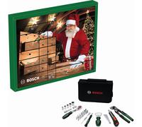 Bosch Calendrier de l’Avent 2026 – Coffret 44 pièces, pince 176 mm, cutter 9 mm, cliquet ¼"