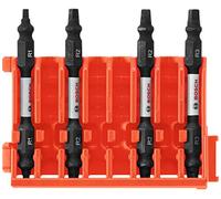 Bosch Ccsdephv2504 4piece Impact résistant Phillips de 2,5 pouces. Double Embouts avec clip pour système de Coque personnalisés, CCSDESQV2504 0 wattsW, 0 voltsV