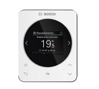 Bosch CH120 7738112982 Thermostat modulant numérique pour chaudières à condensation Bosch, systèmes hybrides, contrôle de température ambiante, blanc