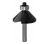 Bosch Chanfrein Bosch / fraise affleurante 1/4", D1 34,9 mm L 13 mm L 14,6 mm G 56 mm 45°. Quantité:1