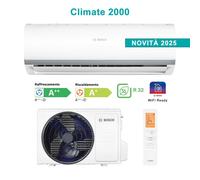 Bosch Climate 2000 CL2000 Set 70 WE Climatiseur Mono-Split 24 000 BTU 7 kW WiFi Ready Inverter R32 Blanc