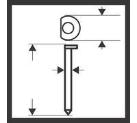 BOSCH Clou de finition DA, SK64-34 38G 2608200520