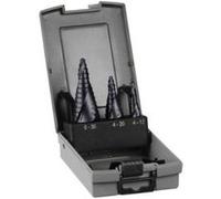 Coffret de 3 Fraises étagées Bosch Pro 2608588069 HSS-AlTiN queue 3 pans - Ø 4-12 / 4-20 / 6-30mm