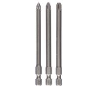 BOSCH Coffret d’embouts de vissage 3 pieces, Extra Hard PZ1; PZ2; PZ3; 89 mm 2607001761