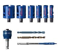 Bosch Coffret de 10 scies trépans EXPERT Construction Material, 20/25/32/38/51/64 mm - 2608900490