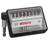 Bosch Jeu d'embouts Robust Line 2607002561 – 9 pièces Pozidriv 25 mm extra-dure