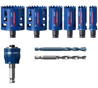 BOSCH Coffret de 9 scies trépans EXPERT Tough Material, 22/25/35/51/60/68 mm 2608900445