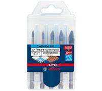 Foret Hard Ceramic Hex-9 Expert BOSCH Ø 4/5/6/8/10 mm - 5 pièces - 2608900597