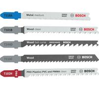 BOSCH Coffret de lames de scie sauteuse Multi Material 5 pieces 2607012075